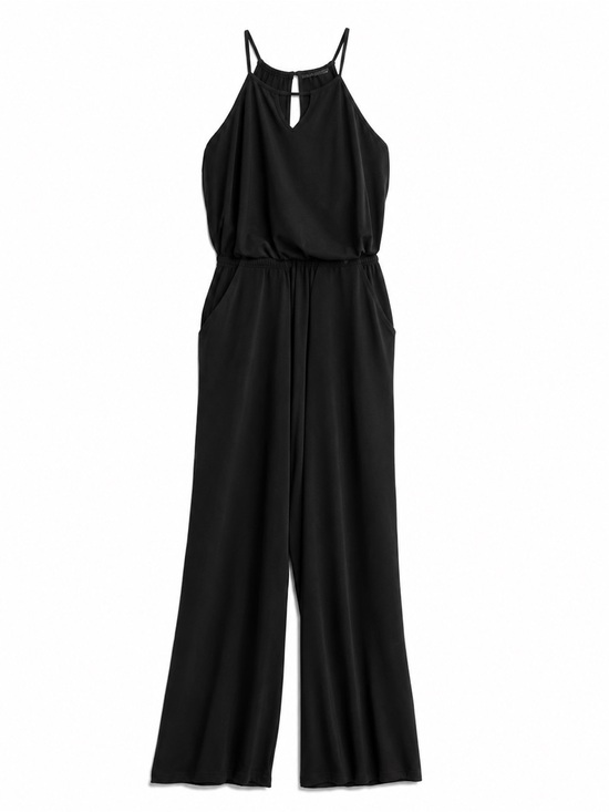 Goldray Pants - Goldray lowkey knit Jumpsuit- Black - Medium